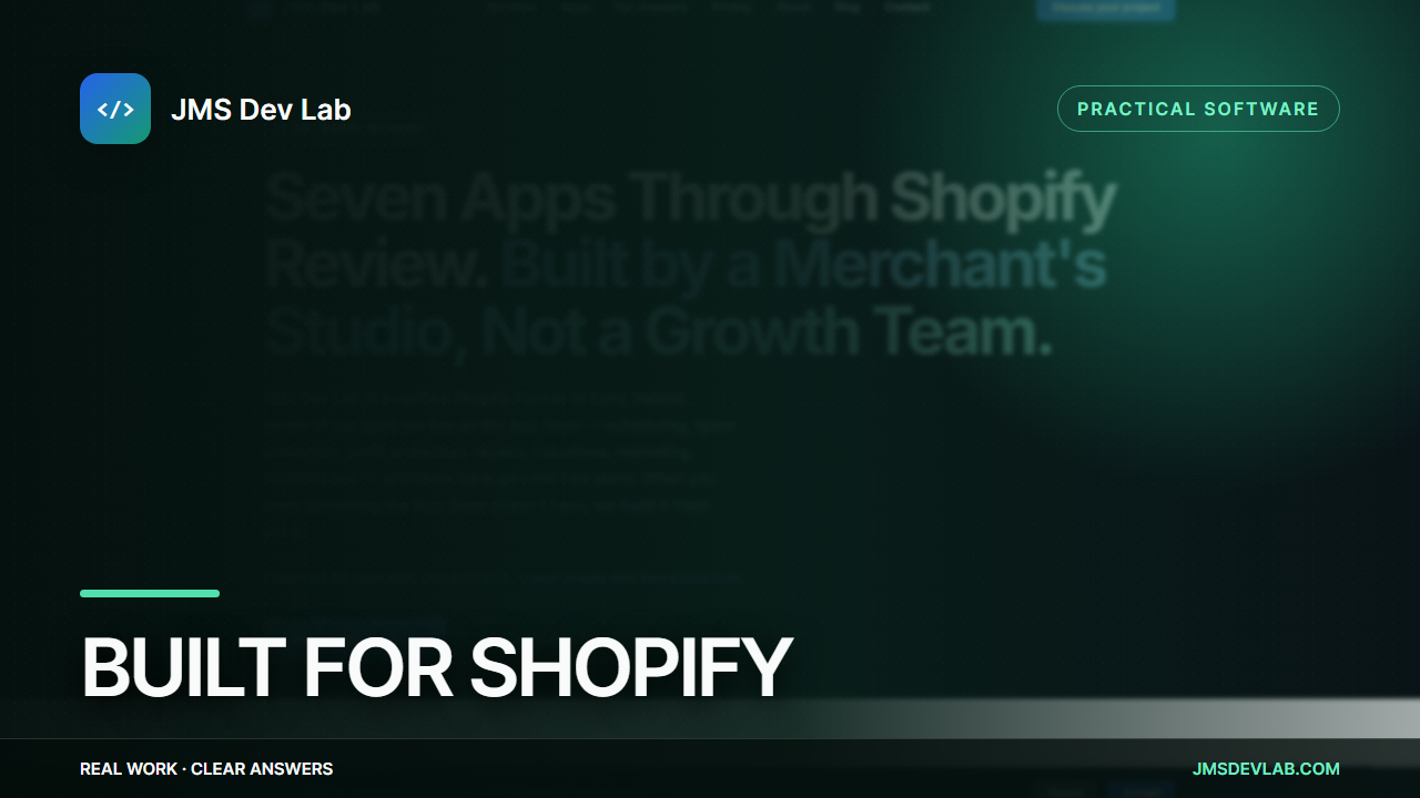 Built for Shopify video thumbnail